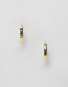 Позолоченные серьги-гвоздики Pilgrim - Золотой