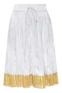 Комбинированная юбка-плиссе Red Valentino