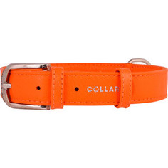 Ошейник CoLLaR Glamour без украшений ширина 20мм длина 30-39см оранжевый для собак (32934)