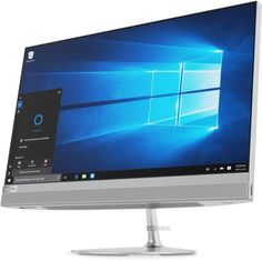 Моноблок LENOVO IdeaCentre 520-22IKU, 21.5&quot;, Intel Core i3 7020U, 4Гб, 1000Гб, AMD Radeon 530 - 2048 Мб, DVD-RW, Free DOS, серебристый [f0d500e4rk]