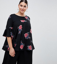 Свободный топ с цветочным принтом AX Paris Plus - Мульти