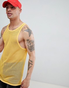 Weekday tim mesh tank top - Желтый