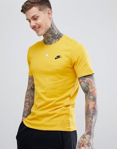 Желтая футболка с логотипом Nike Club 827021-752 - Желтый