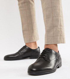 Черные кожаные строгие туфли для широкой стопы H By Hudson Axminster - Черный