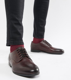 Кожаные строгие туфли для широкой стопы H By Hudson Axminster - Красный