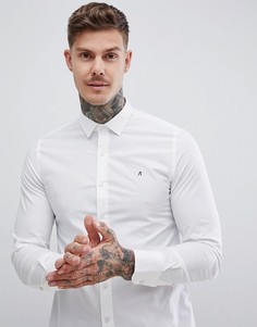 Белая приталенная рубашка из эластичного поплина Replay - Белый