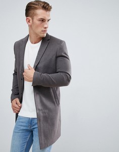 Серое строгое пальто New Look - Серый