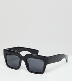 Солнцезащитные очки в черной квадратной оправе Monki - Черный