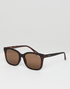 Квадратные солнцезащитные очки Quay Australia kingsley - Коричневый