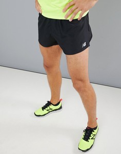 Черные шорты длиной 3 дюйма с разрезами New Balance Running Accelerate - Черный
