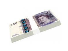 Шуточные купюры СмеХторг бабки 20 фунтов пачка 100 шт