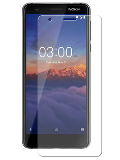 Аксессуар Защитное стекло для Nokia 3.1 2018 DF Full Screen Black nkColor-10