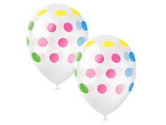 Набор воздушных шаров ПОИСК Горошек 30cm 25шт Colorful 6 054 281