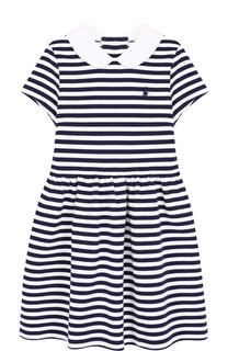 Хлопковое платье в полоску Polo Ralph Lauren