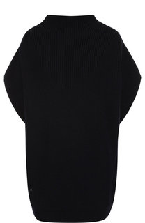 Шерстяной пуловер с укороченным рукавом Lanvin