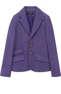 Однобортный шерстяной жакет Ralph Lauren