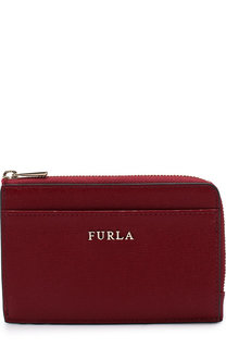 Кожаный футляр для кредитных карт с отделением на молнии Furla