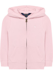 Хлопковый кардиган на молнии с капюшоном Polo Ralph Lauren