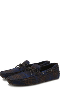 Текстильные мокасины в клетку Tod’s