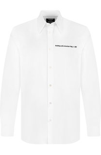 Хлопковая рубашка свободного кроя CALVIN KLEIN 205W39NYC