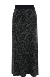 Вязаная юбка-миди с принтом Sonia Rykiel