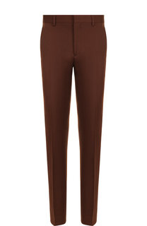 Шерстяные брюки прямого кроя с лампасами CALVIN KLEIN 205W39NYC