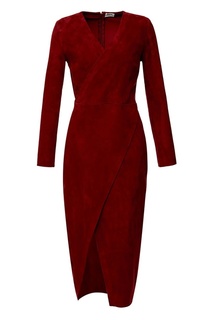 Красное замшевое платье Izeta