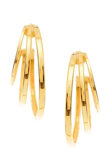 Золотистые серьги с геометрическим дизайном Asya Copine Jewelry
