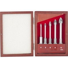 Набор сверл алмазных Зубр Эксперт по кафелю, керамике, стеклу 5шт (29845-H5)