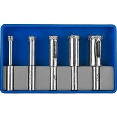 Набор сверл алмазных Зубр Профессионал по кафелю и стеклу 5 предметов (29851-H6)