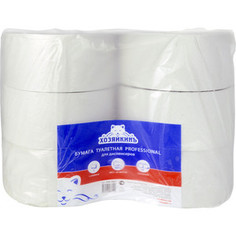 Туалетная бумага ХОЗЯЙКИНЪ натурально белая, 1 слойная, 6 рулонов ( 480м в рулоне)