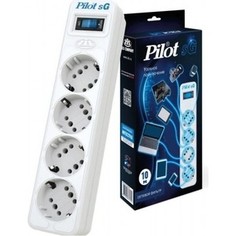 Сетевой фильтр Pilot SG 4x8 1.8м (4 розетки) белый