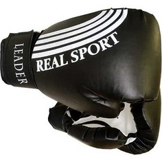 Перчатки боксерские RealSport Leader 12 унций черный