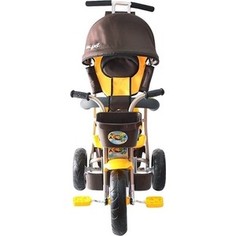 Велосипед 3-х колесный GALAXY Л001 Лучик с капюшоном коричнево-желтый
