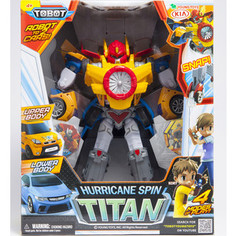 Трансформер Tobot Titan Hurricane Spin собирается из 2-х машинок с наклеками (301004)
