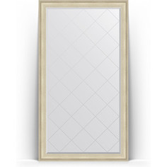 Зеркало напольное с гравировкой поворотное Evoform Exclusive-G Floor 113x203 см, в багетной раме - травленое серебро 95 мм (BY 6363)
