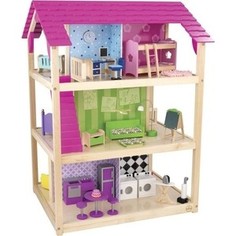 KidKraft Кукольный домик для Барби Самый роскошный (So Chic) с мебелью 45 элементов, на колесиках (65078_KE)