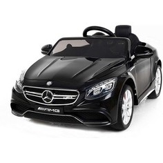 Детский электромобиль Harleybella Mercedes Benz S63 LUXURY 2.4G - Black - HL169-LUX-B