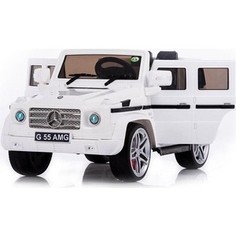 Радиоуправляемый детский электромобиль Dongma Mercedes Benz G55 White Luxury 12V 2.4G - DMD-178-LUX-W