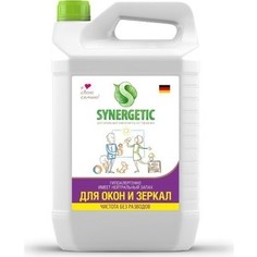 Средство Synergetic для мытья окон, зеркал, мебели и бытовой техники, 5 л