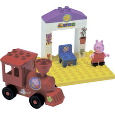 Конструктор BIG Поезд с остановкой Peppa Pig, 15 дет. (57072)