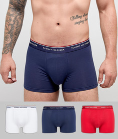 Набор из 3 пар эластичных боксеров‑брифов (белые/красные/темно-синие) Tommy Hilfiger - Мульти
