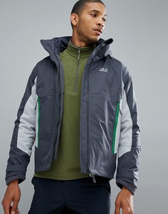 Темно-серая куртка 3 в 1 Jack Wolfskin North Border - Серый