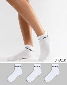 3 пары белых носков Reebok - Белый