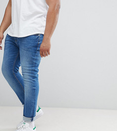 Выбеленные джинсы скинни River Island big & tall - Синий
