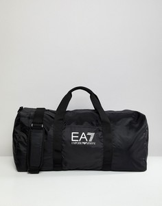 Черная спортивная сумка с логотипом EA7 Train Prime - Черный