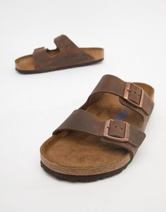 Кожаные сандалии Birkenstock Arizona - Коричневый