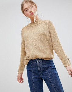 Джемпер с добавлением шерсти альпака JDY Ulrikke - Бежевый