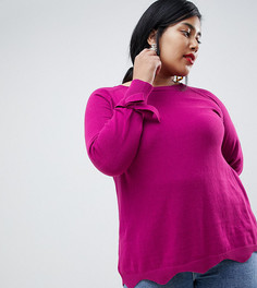 Джемпер с завязками на рукавах Junarose - Фиолетовый