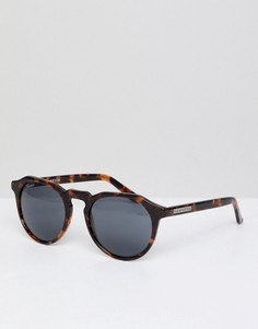 Hawkers Warwick round sunglasses in tort - Коричневый